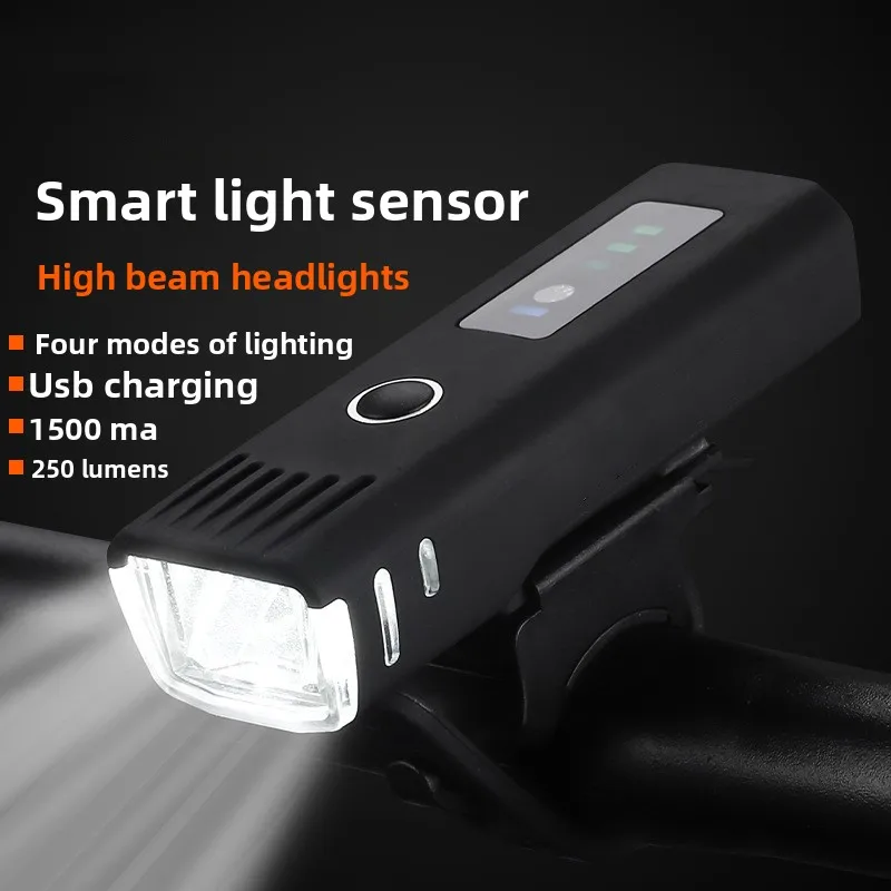 

Bike Front/Rear Light Smart Sense Bicycle Light Waterproof Cycling USB Rechargeable Flashlight MTB Road Bike Headlight Taillight