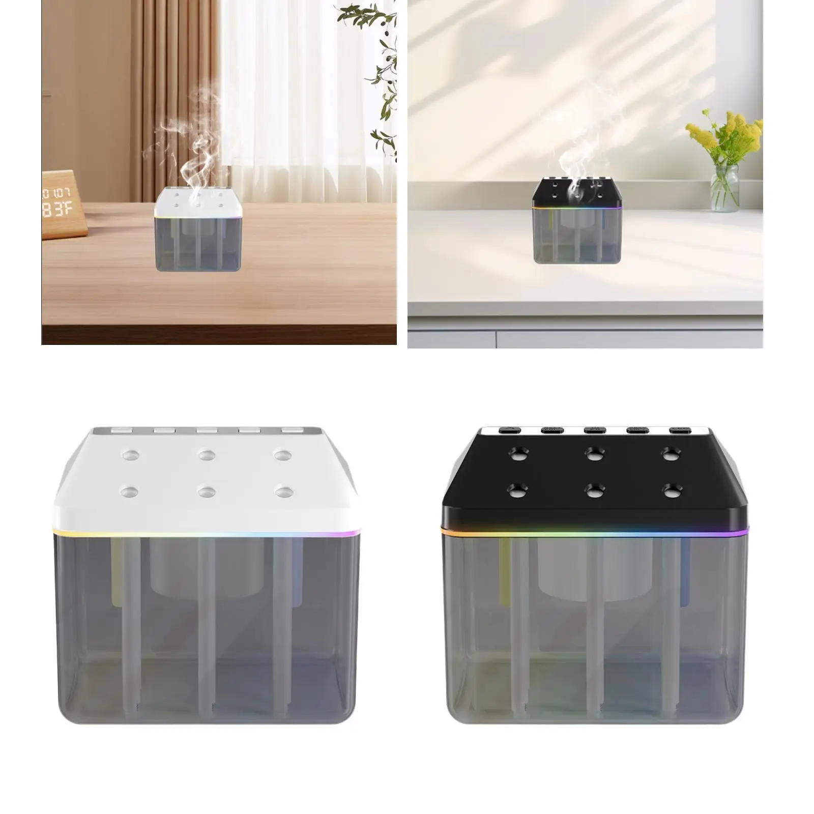 Luftbefeuchter USB Compact Ambient Night Light Mini Luftbefeuchter Desktop Luftbefeuchter für Desktop Nachttisch Badezimmer Arbeitszimmer Fitnessraum