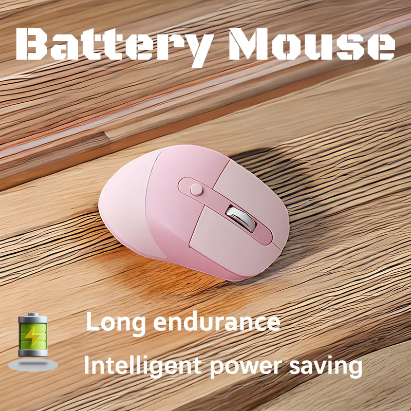 2.4G Wireless Mouse for Laptop Ergonomic Computer Mouse with  3 Adjustable Levels 6 Button Cordless Mouse Bluetooth Mouse