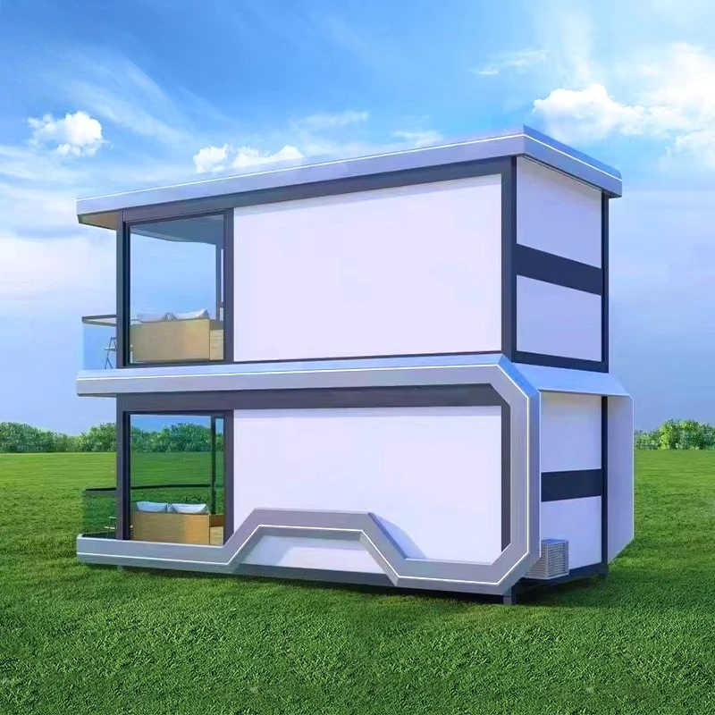 كبسولات منزلية متنقلة مستوحاة من الفيلات الفولاذية الجاهزة، مناسبة للسفر وفنادق المنتجع