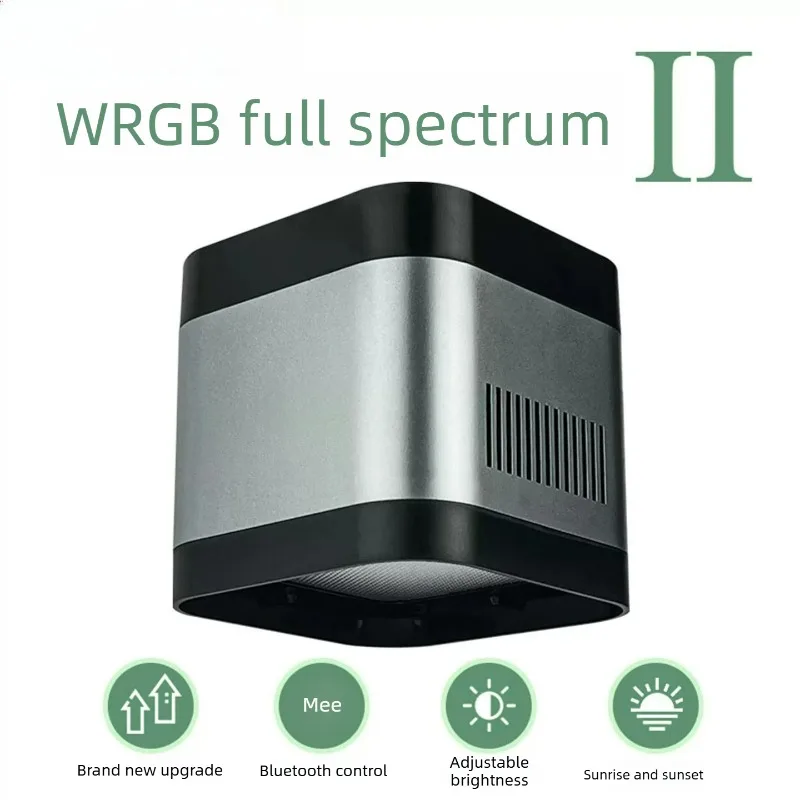 Lámpara LED para Acuario de Espectro Completo WRGB de 65W, con Bluetooth, Simulación de Amanecer y Atardecer, Regulable, para Peces Goldfish, Ranchu, Algas y Musgo