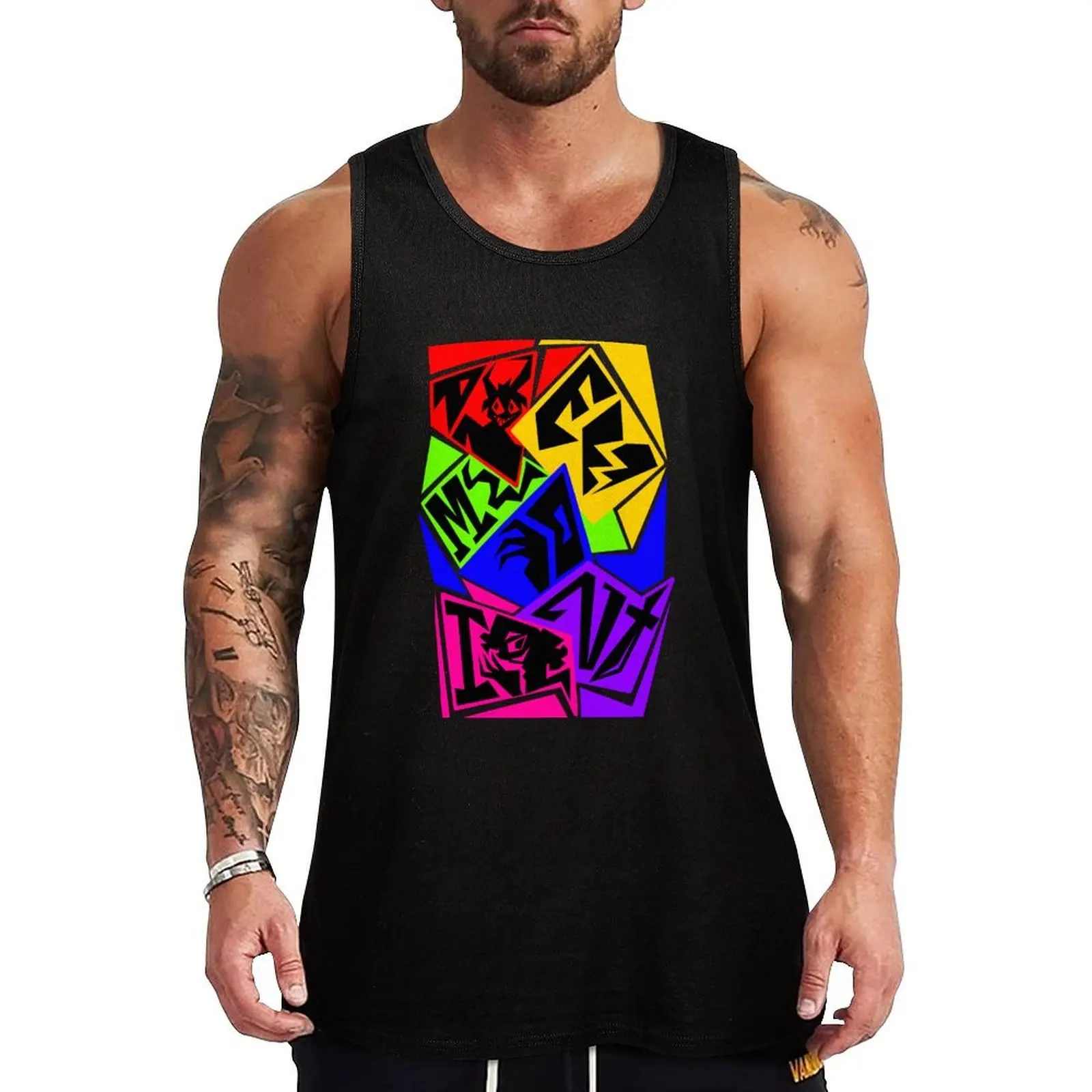 Joker Out - Demoni Tank Top Minimal Print Tank Top Simple Graphic Sleeveless