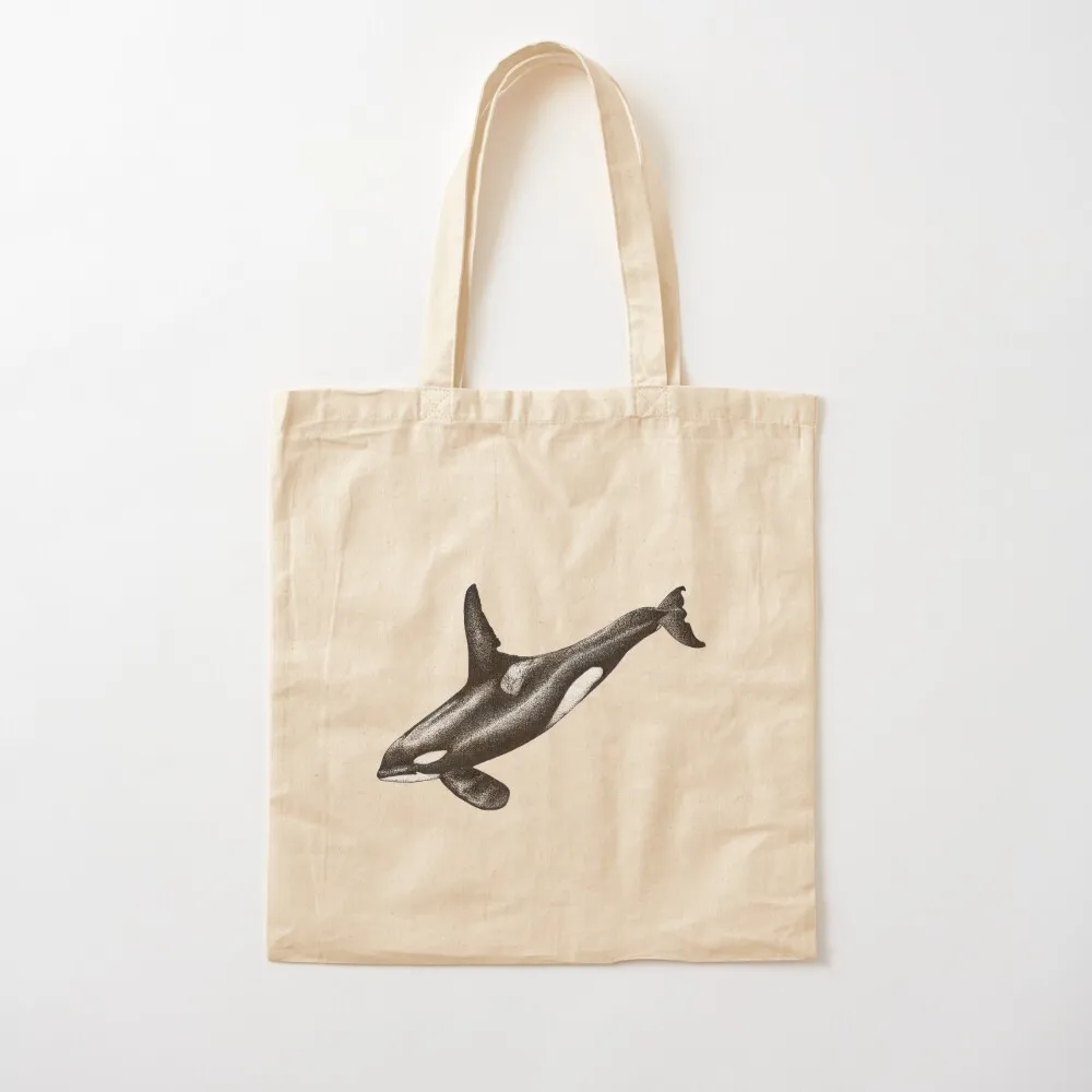 

Killer whale Orca ink drawing Tote Bag canvas tote bags bags woman 2025 Large bags for women Canvas Tote Bag