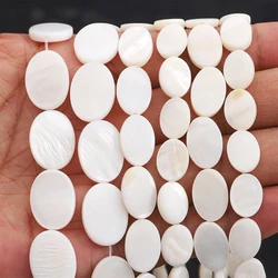 Natural White Shell Beads Mother Of Pearl Flat Oval Teeth Star Freshwater Chip Beads For Jewelry Making DIY Necklace Bracelet