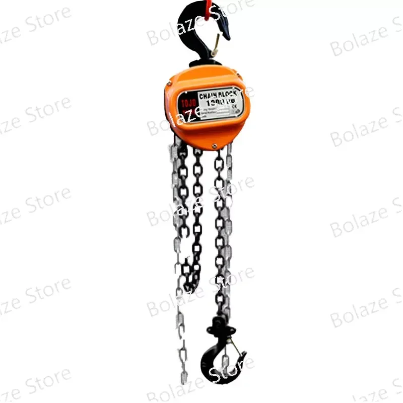 Triangular Chain Hoist 1 Ton Manual Inverted chain small crane lifting 3/6Meter Lift Portable Manual Lever Block Lifting