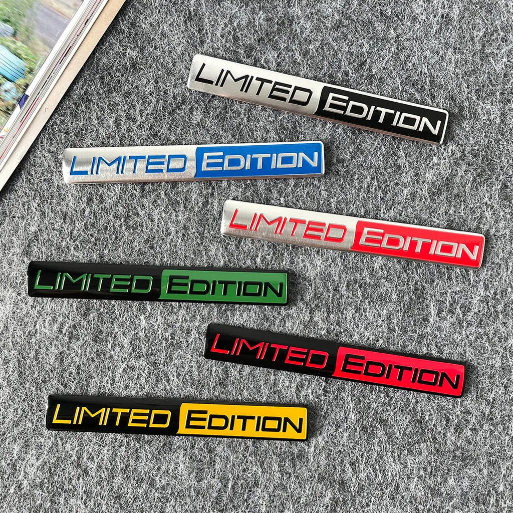 1 قطعة طبعة محدودة جديدة شعار سيارة ملصق ثلاثية الأبعاد سبائك الألومنيوم المواد ديكور السيارات الباب الجانب الخلفي ملصق لمصد #2