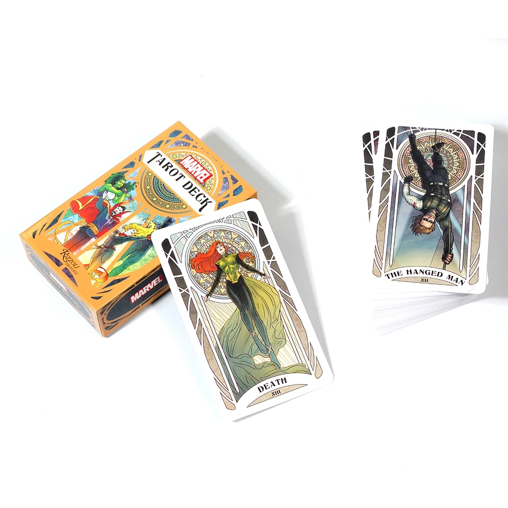 Marvel Tarot Look into the future with this lavishly illustrated tarot deck newly commissioned artwork of the Marvel Comics cano