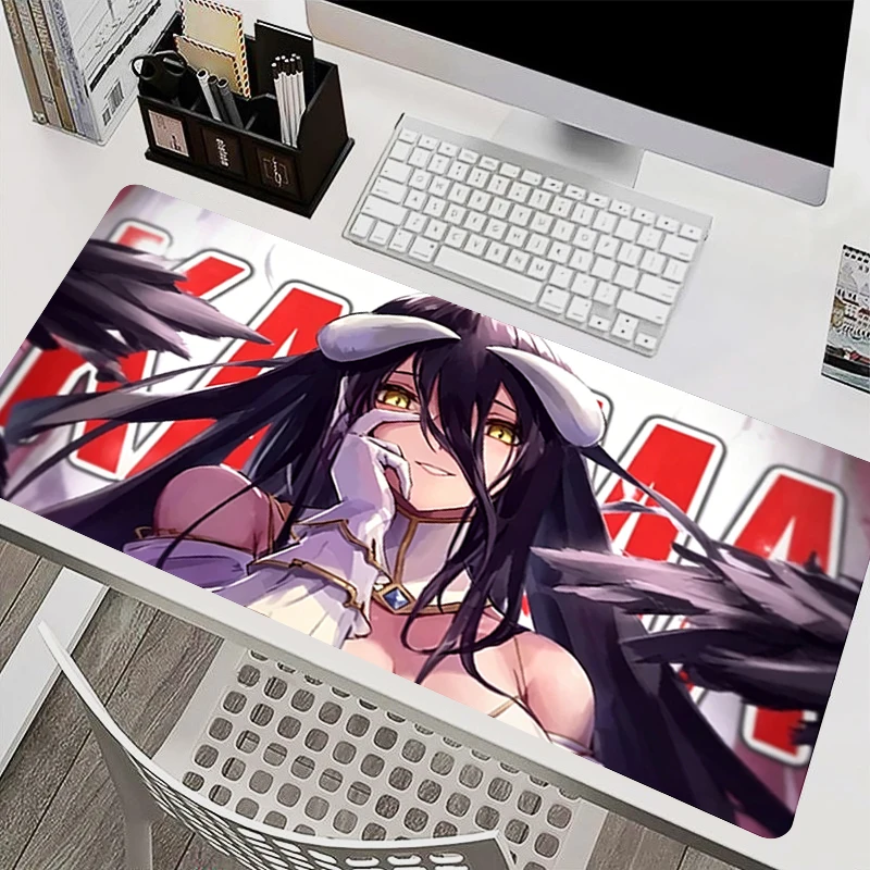 Cute Anime Mouse Pad Notbook PC Gamer Mouse Mat Keyboard Pad NonSlip Extended Computer Desk Mat O-overlord Albedo Gamer MousePad