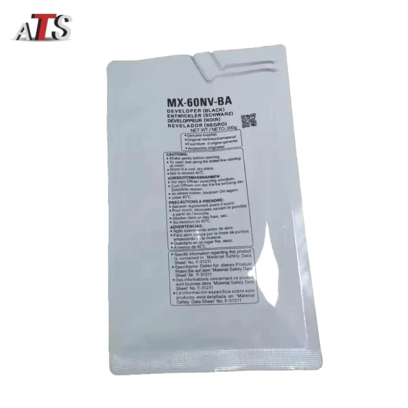1PCS MX61 MX60 Developer Powder For Sharp MX3081 4081 5081 6081 2621 3121 MX3070 MX60NV MX61NV Copier Parts