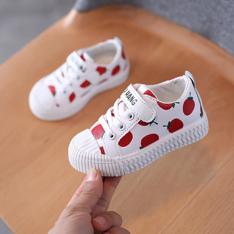 New Kids Shoes Children Cartoon Board Shoes Boys Girls Sneaker Soft Bottom Four Seasons Sneaker Baby Toddler Casual Sports Shoes