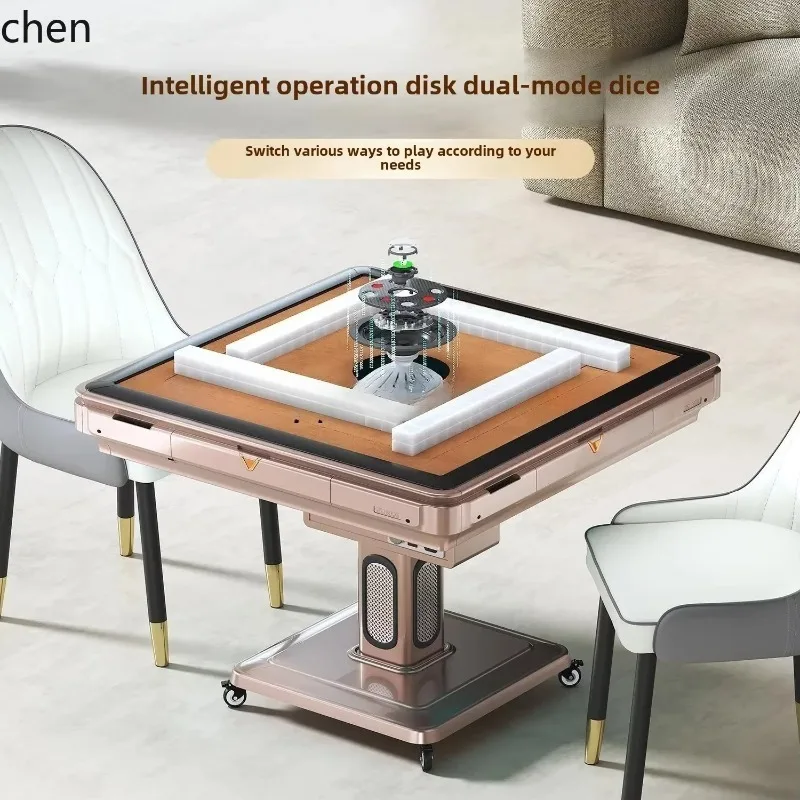 CZ-7 anti-card mahjong machine bass automatic household mahjong machine mahjong heating folding integrated table