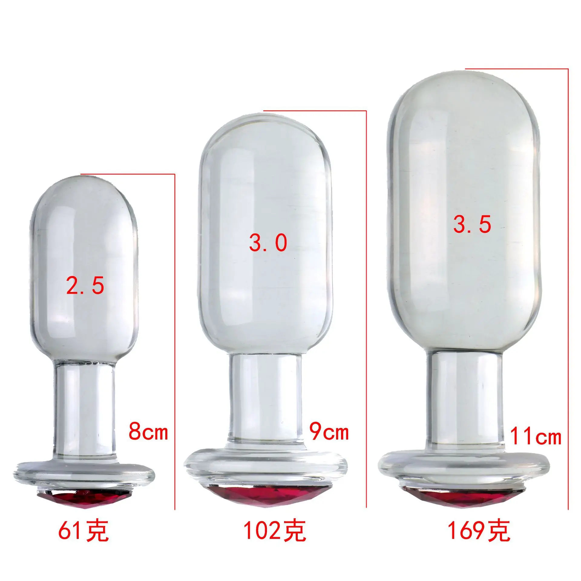 الشرج الخرز للرجال/النساء المهبل الشرج توسع بعقب المكونات الشرج الفناء الخلفي الخرز كريستال زجاج اللعب دسار المكونات الشرج مثلي الجنس لعب