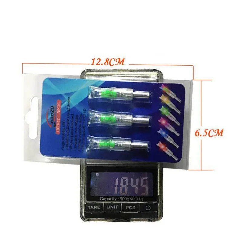 3 PCS Arrow Nock ID7.6mm Arrow Crossbow Bolt  Luminous Arrow Tail Automatically Archery Arrow Lighted Nock