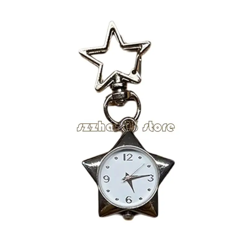 367C Creative Alloy Star Shaped Holder Decorative Backpack Pendant With Secure Spring Clip For Easy Attachment