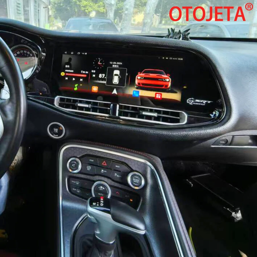 

12,3-дюймовый ЖК-экран для Dodge Challenger SRT Hellcat 2010-2024 Android Carplay автомобильный мультимедийный плеер авторадио стерео GPS Navi