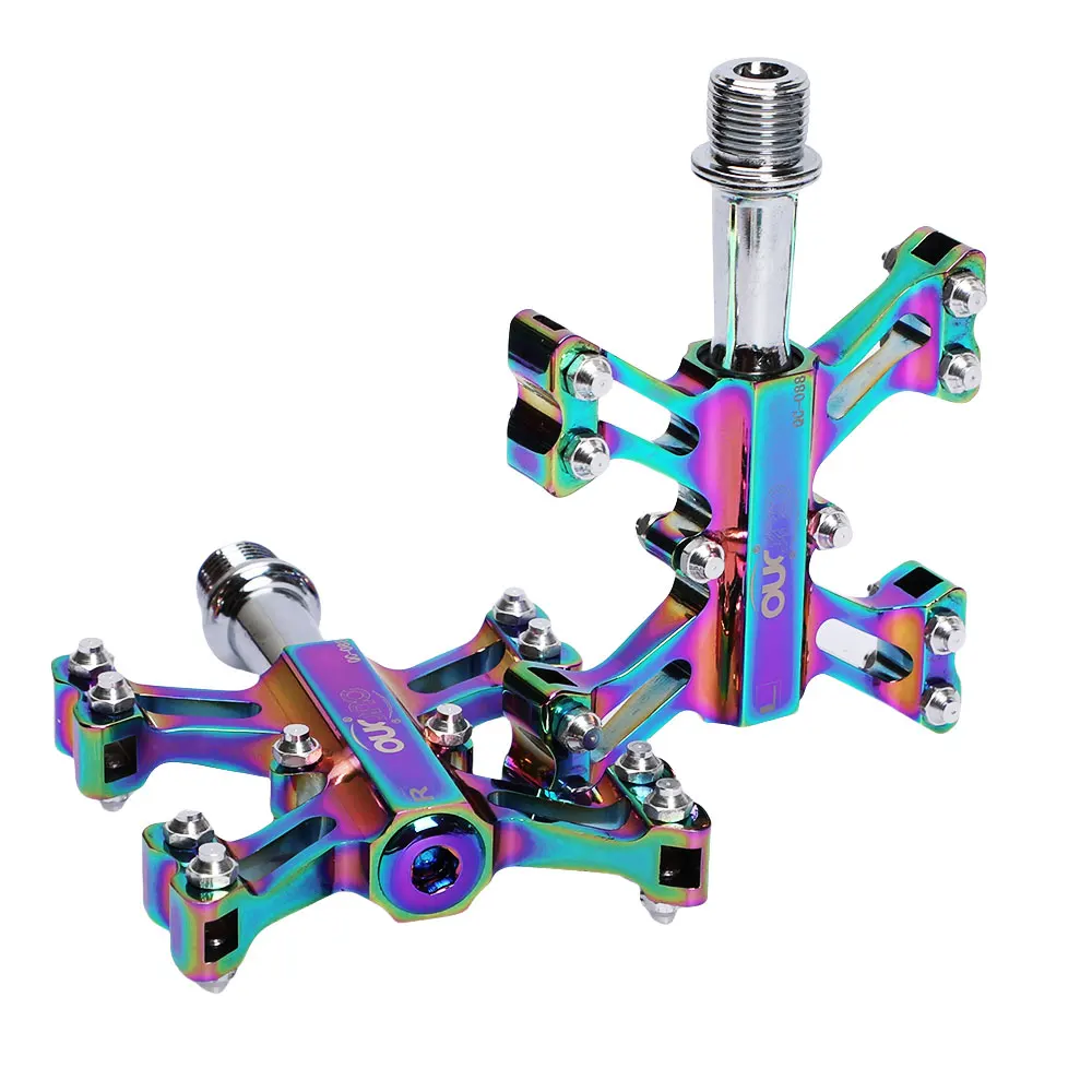 OUO Aluminum MTB Pedals Enduro Bike Pedals 3 Bearing Road Bike Cleats Mountain Bike BMX Accessories Cycl Accessori Footrest