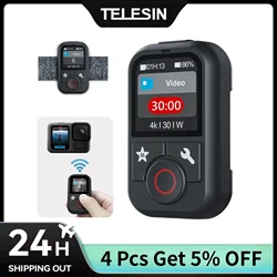 TELESIN Waterproof Remote Control for Gopro Hero 13 12 11 10 9 8 MAX Accessories 60M Remote Control with Lanyard Gopro Accessory