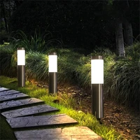 Solar Garden Light Solar Stainless Steel Garden Path Light Outdoor Landscape Light Gate Column Patio Yard Driveway Lawn Light 3