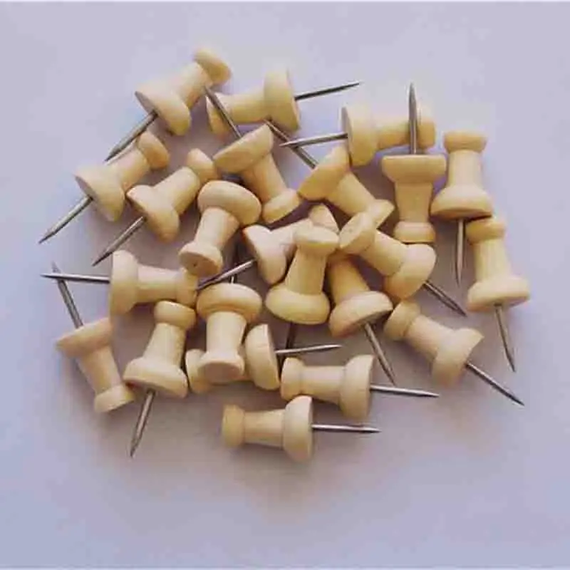 50 Cái/lốc Bản Đồ Thumbtacks Gỗ Đẩy Chân Diy Ngón Tay Cái Tacks Cho Bức Ảnh Nút Chai Ban Offie Sinh Viên Văn Phòng Phẩm Đồ Dùng Học Tập