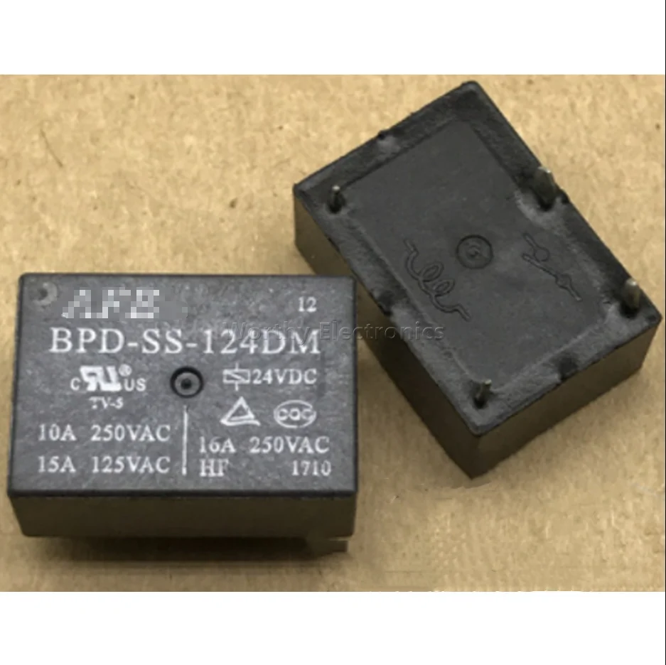 Free shipping  10pcs/lot BPD-SS-105DM 112DM 124DM 5V12V 24V HF7520 HM808F 16A 4PIN Relay