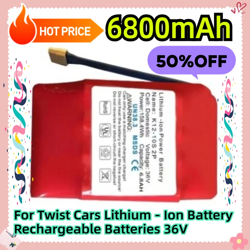 

For Twist Cars Lithium - Ion Battery Rechargeable Batteries 36V 6800mAh
