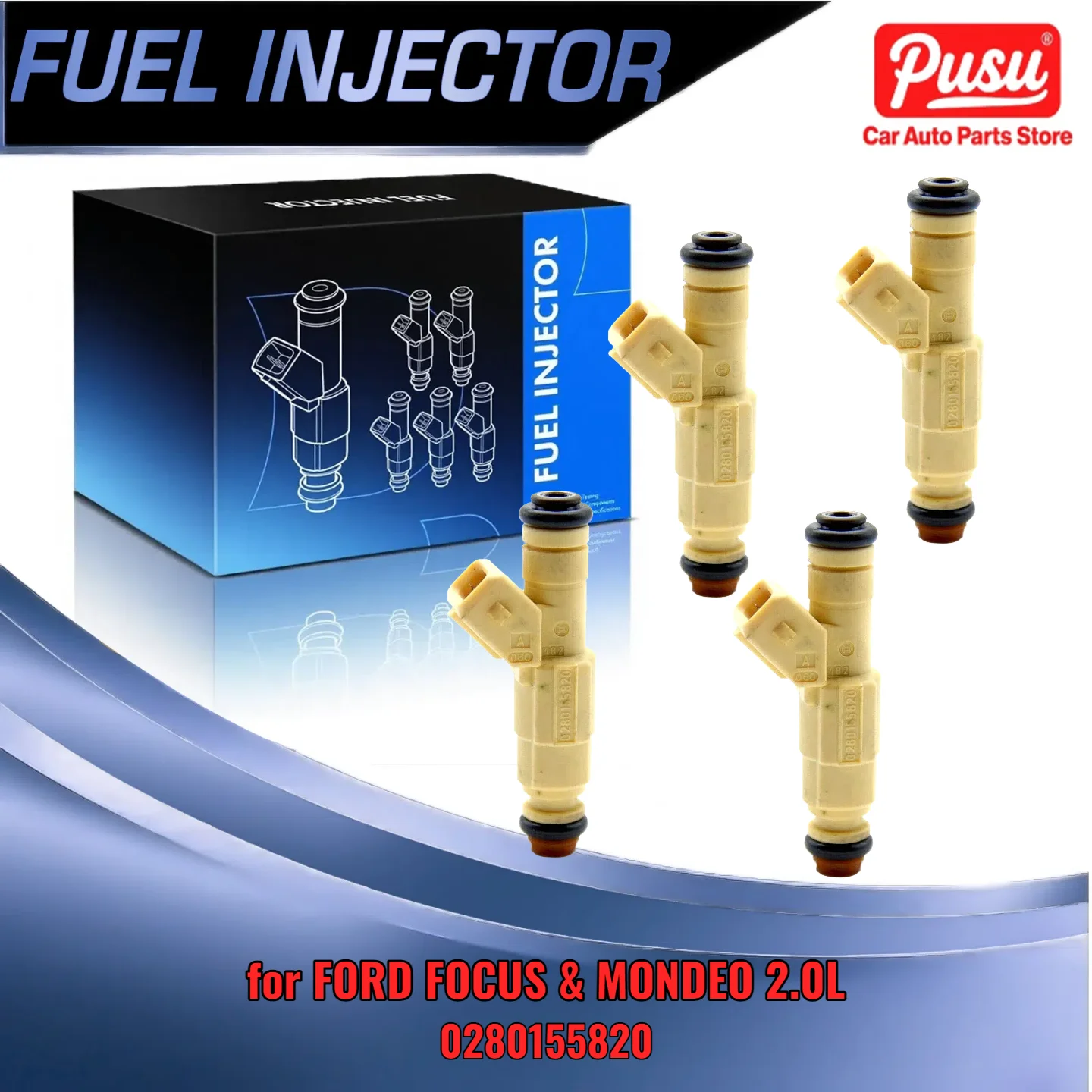 

4PCS Auto Injectors For Ford Focus Mondeo 20L 0280155820