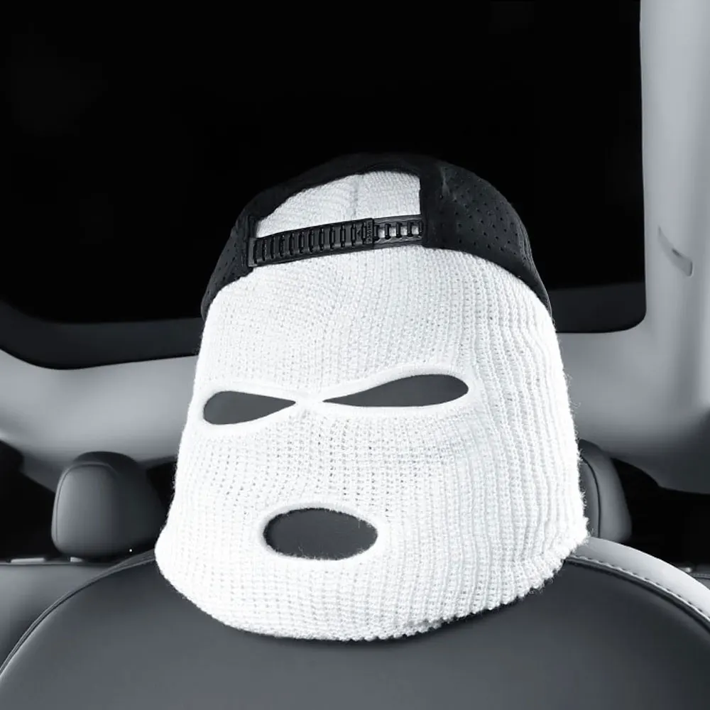 For Tesla Model Y Model 3 Car Seat Headcovering Personality Funny Hats Interior modification accessories Sentinel mode image 2