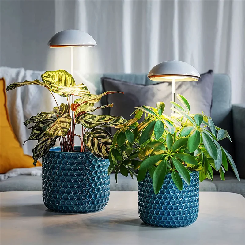 Luci AD23-Grow, luce per piante a LED a spettro completo, altezza regolabile con timer di accensione/spegnimento automatico 3/6/12 ore, 4 luminosità dimmerabili