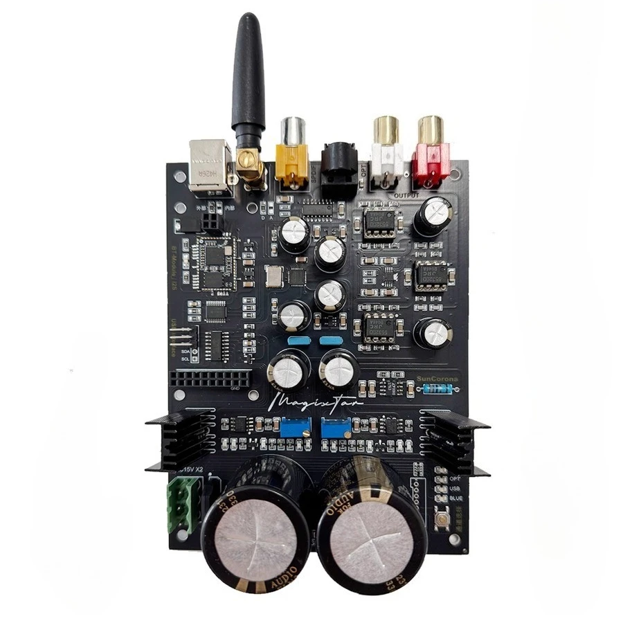 

Плата декодирования Es9039q2m Dac с блоком питания и входами USB, коаксиальным и оптическим (оптоволоконным) входами