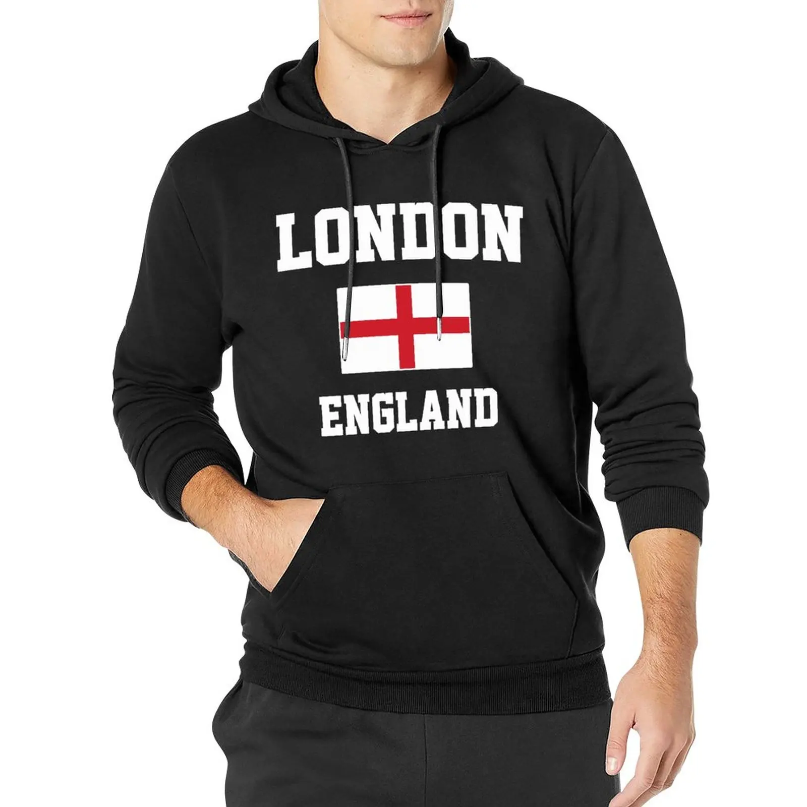 

Мужские и женские толстовки с капюшоном England London Est. Хлопковая толстовка-худи унисекс в стиле хип-хоп