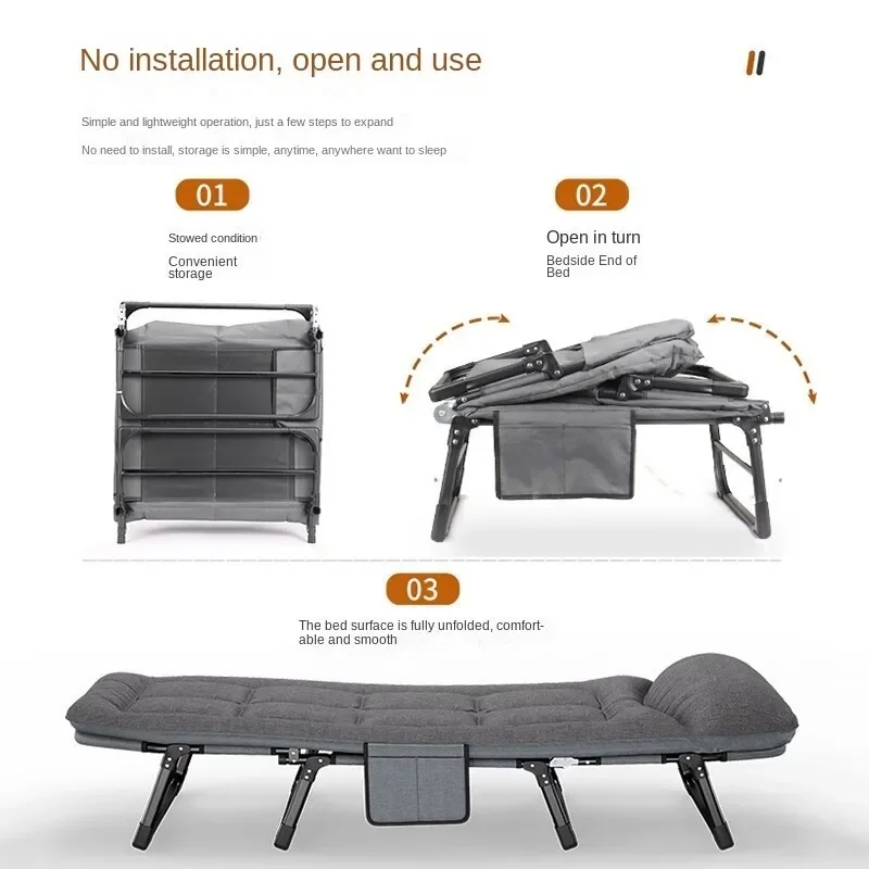 X&D Offers Free Installation of American Style Sturdy and Easy To Store Folding Beds Adult Portable Folding Beds Office Nap Beds