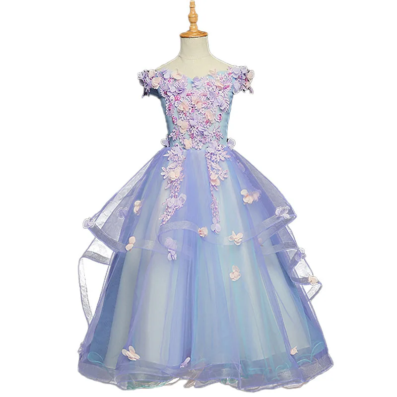 

Flower Girl Dress Princess Skirt Spring New One-shoulder Flower Girl Piano Performance Costume Girl Host Children's Dress