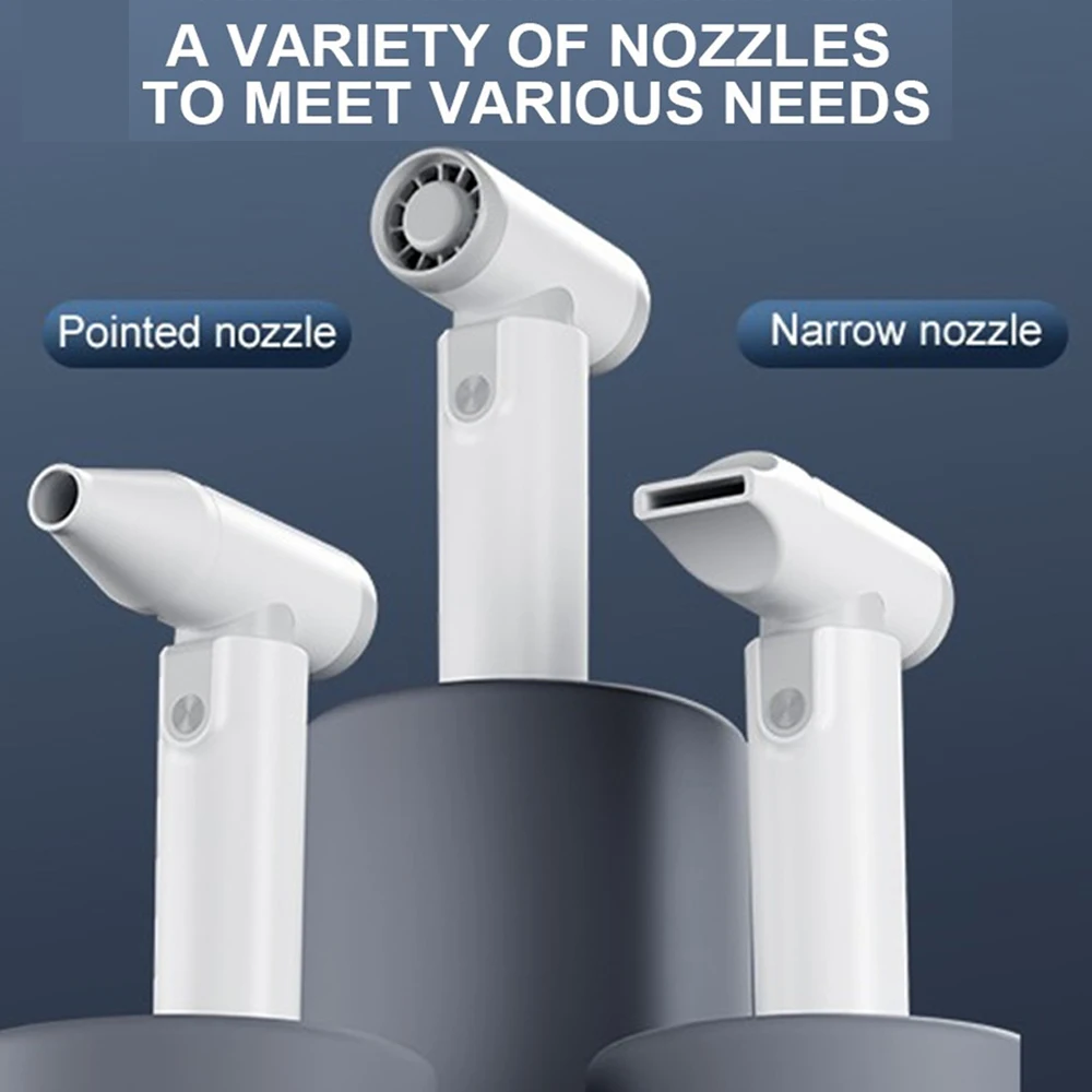 Turbo Blower Fan Mini Turbo Jet Fan Violent Turbofan USB Rechargeable 160000 RPM Brushless Motor 52m/s High Speed Duct Blower