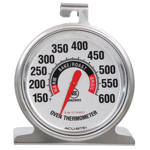 Stainless Steel Oven Thermometer for Accurate Temperature Monitoring from 150°F to 600°F