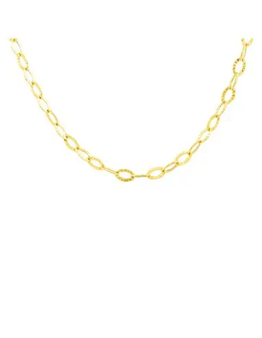 18k gold chain Fantasia link texture (45 cm)