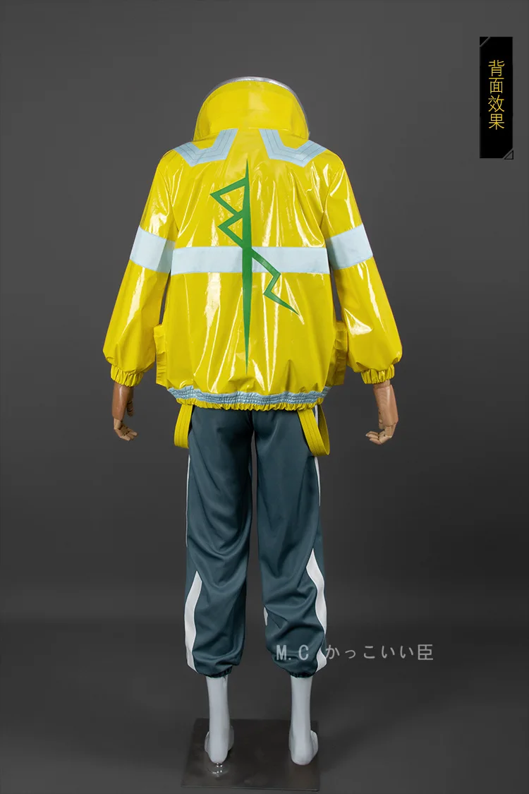 Anime Cyberpunk Edgerunners David Martinez Cosplay Costume Stand Collar Jacket Hoodie Zipper Coat Pants Punk Adult Men Halloween