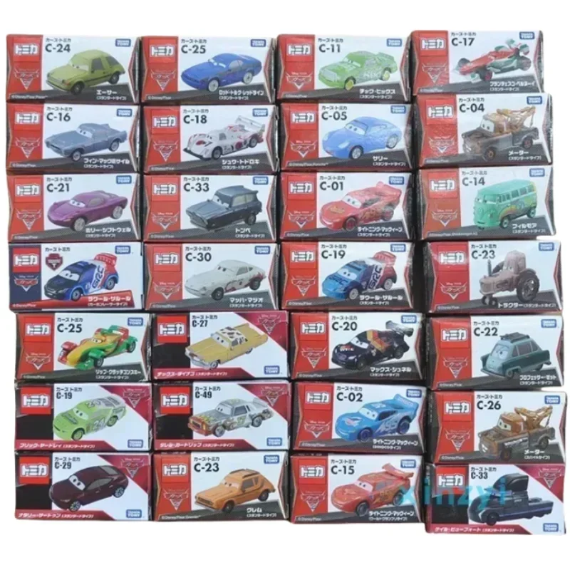 รถโมเดลรถยนต์โลหะ Takara Tomica ขีปนาวุธ Mcqueen แม่ทั่วไปของขวัญตกแต่งห้องของขวัญคริสต์มาสวันหยุด