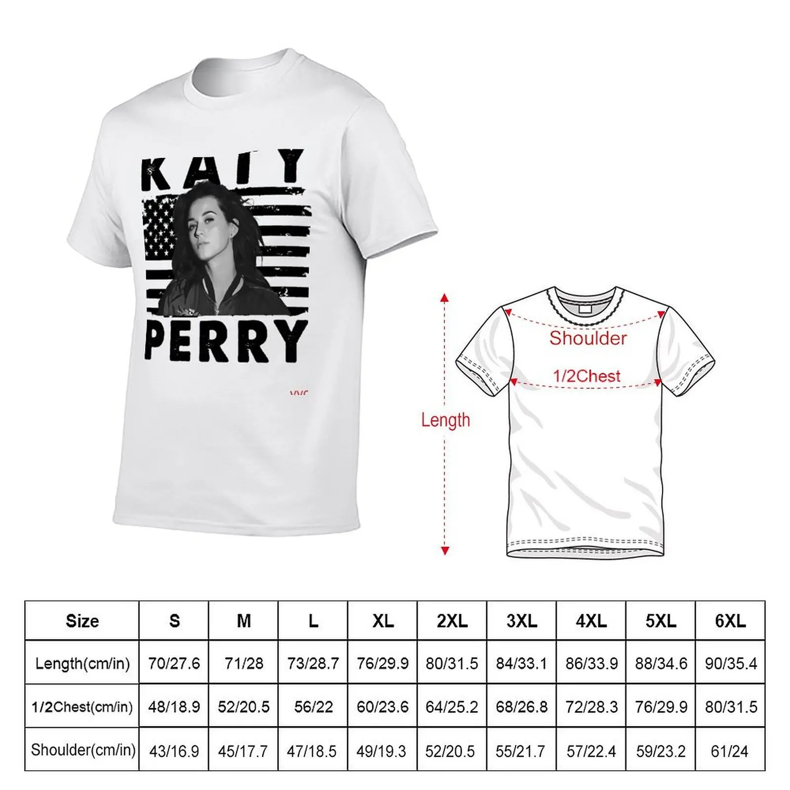 Retro American Flag Katy Perry Music Gift Es T-Shirt sports fans sublime mens fashion