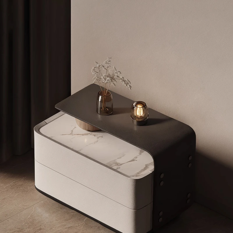 

Safe Hidden Bedside Table Nordic Brass Luxury Vintage Tall Bedside Table Dressers Organizer Sillones Modernos Home Furniture