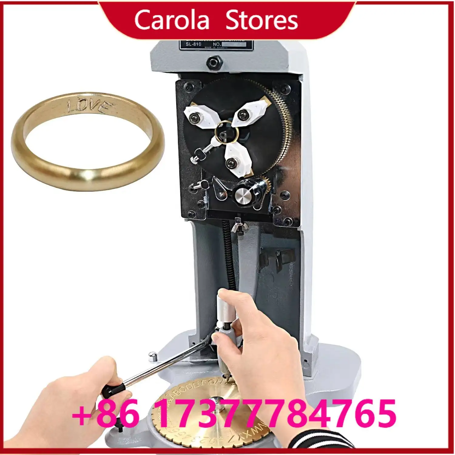 High Precision Inner Ring Engraving Machine, Mini Jewelry Letter Number Symbol Engraver for Gold Silver Ring Inside Marking