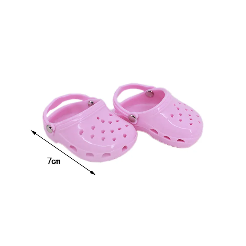 8 colores zoccoli da giardino bambola Crocs scarpe per neonato 43 CM 18 pollici bambola americana la nostra generazione ragazza giocattolo Nenuco