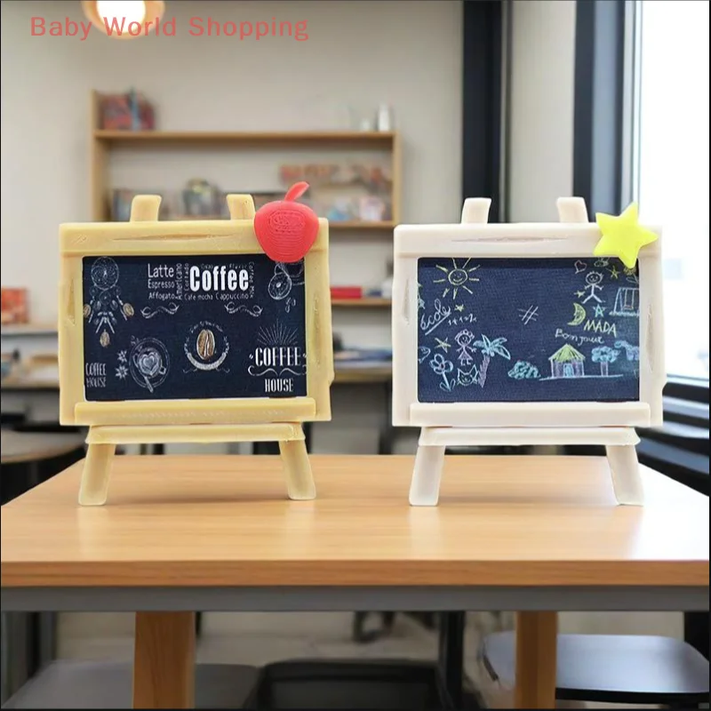 

5 *6.9CM Doll Miniature Signboard Painting Board Palette Model Home Decoration Kitchen Toys Dollhouse Coffee House