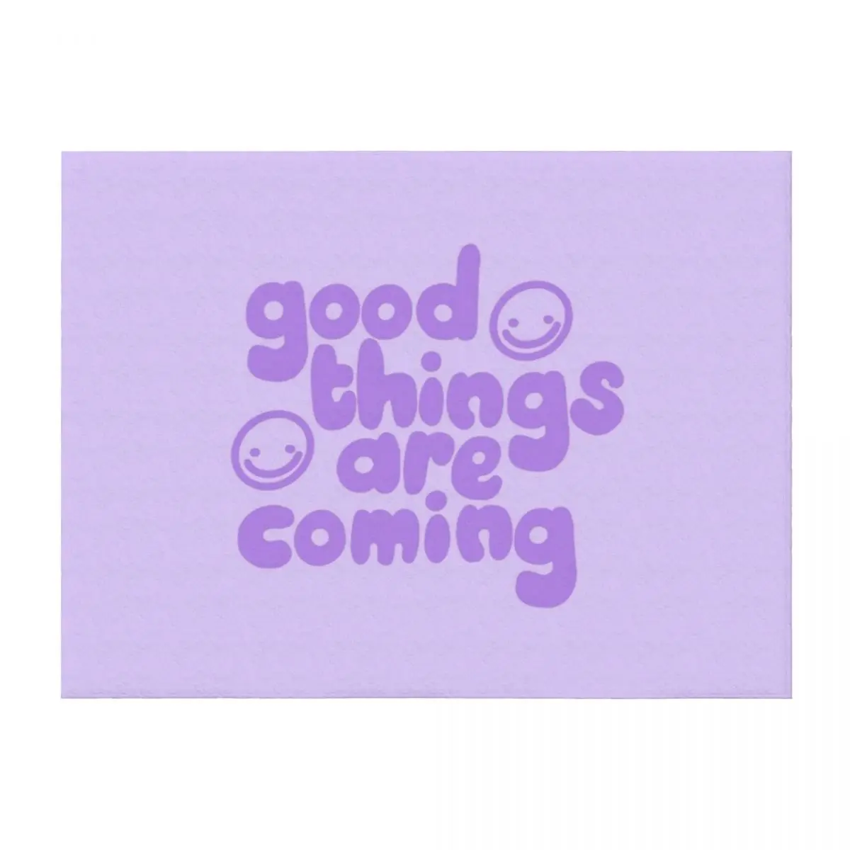 

good things are coming in purple Throw Blanket Thins Bed Plaid Thin Blankets