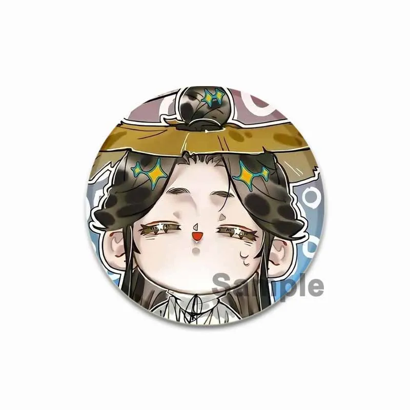 BL Anime Heaven Official\'s Blessing HD Print Pins Cute Q-version Cartoon Brooches Hua Cheng Xie Lian Badge Backpack Accessories