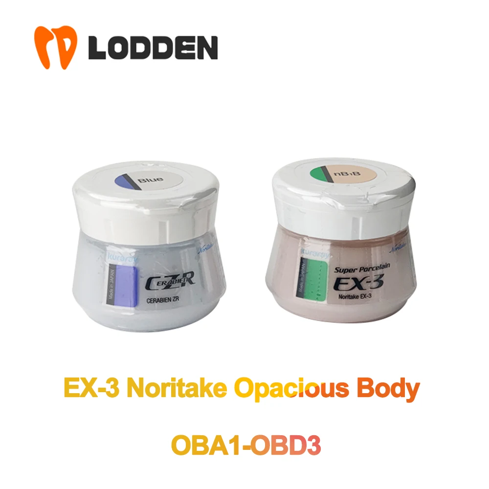 EX-3 Noritake Opacious Body Dental Super Porcelain Powder 50g OBA1-OBD3 Colors Teeth Whitening Materials