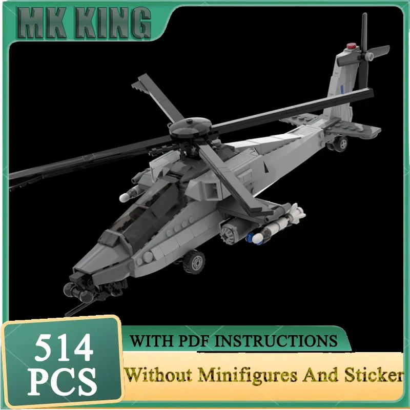 

Модель военной серии Moc, строительные блоки, модульная модель истребителя AH-65, технология, модульные подарки, строительные игрушки для сборки своими руками
