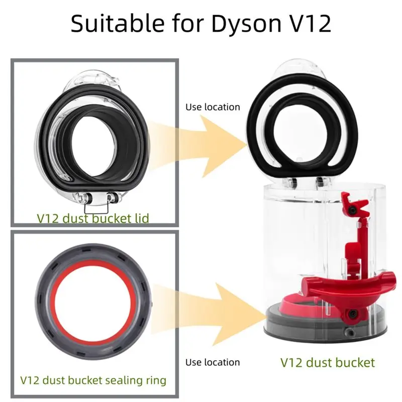 【NEW PRODUCTS TO BE RELEASED IN 2026 】Vacuum Cleaner Accessory Dust Bin Rear Filter Sound Insulation Foam Replacement For Dyson