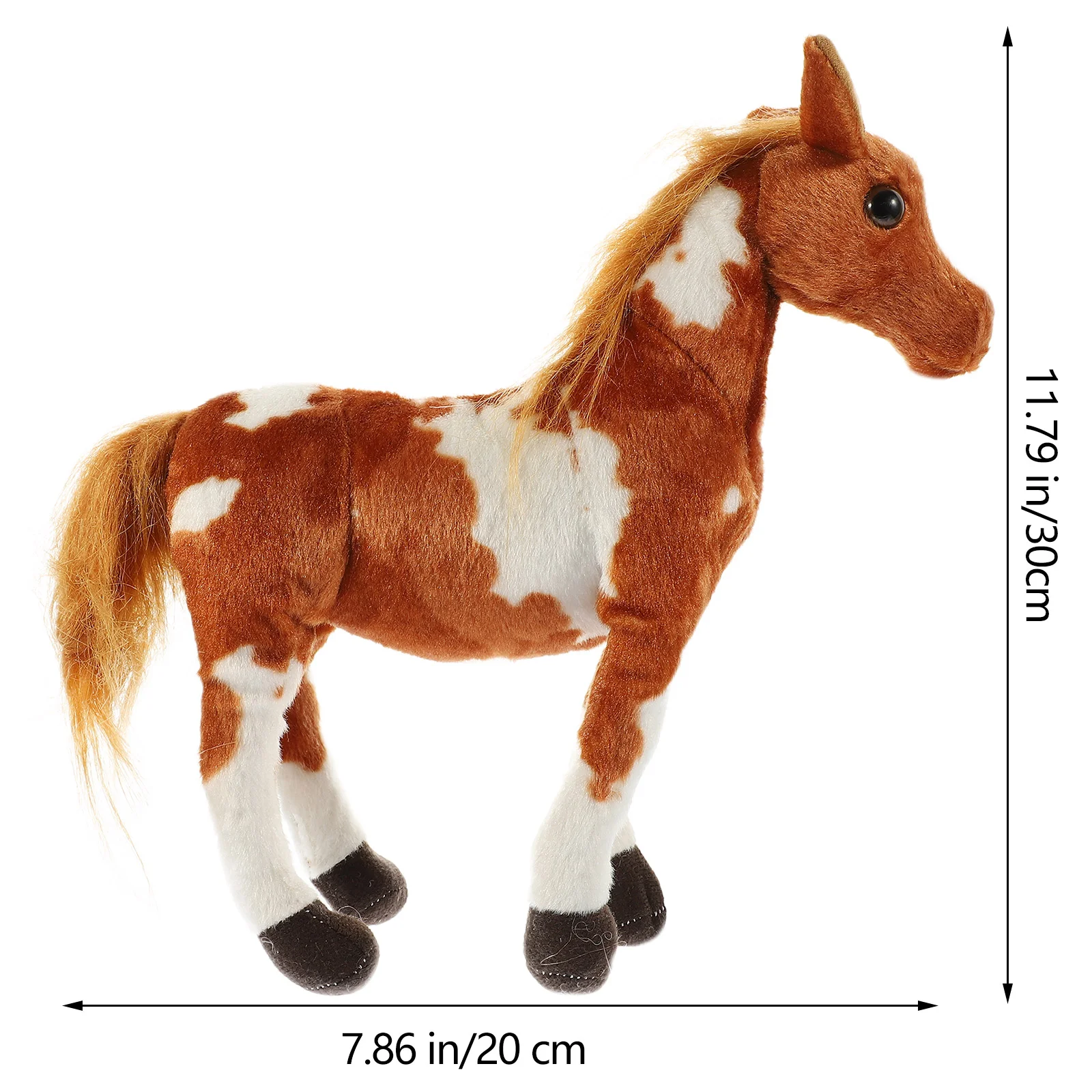 1pc adorabile cavallo peluche cavallo farcito giocattolo regalo peluche cavallo cavallo cavallo peluche giocattolo cavallo giocattolo animale peluche