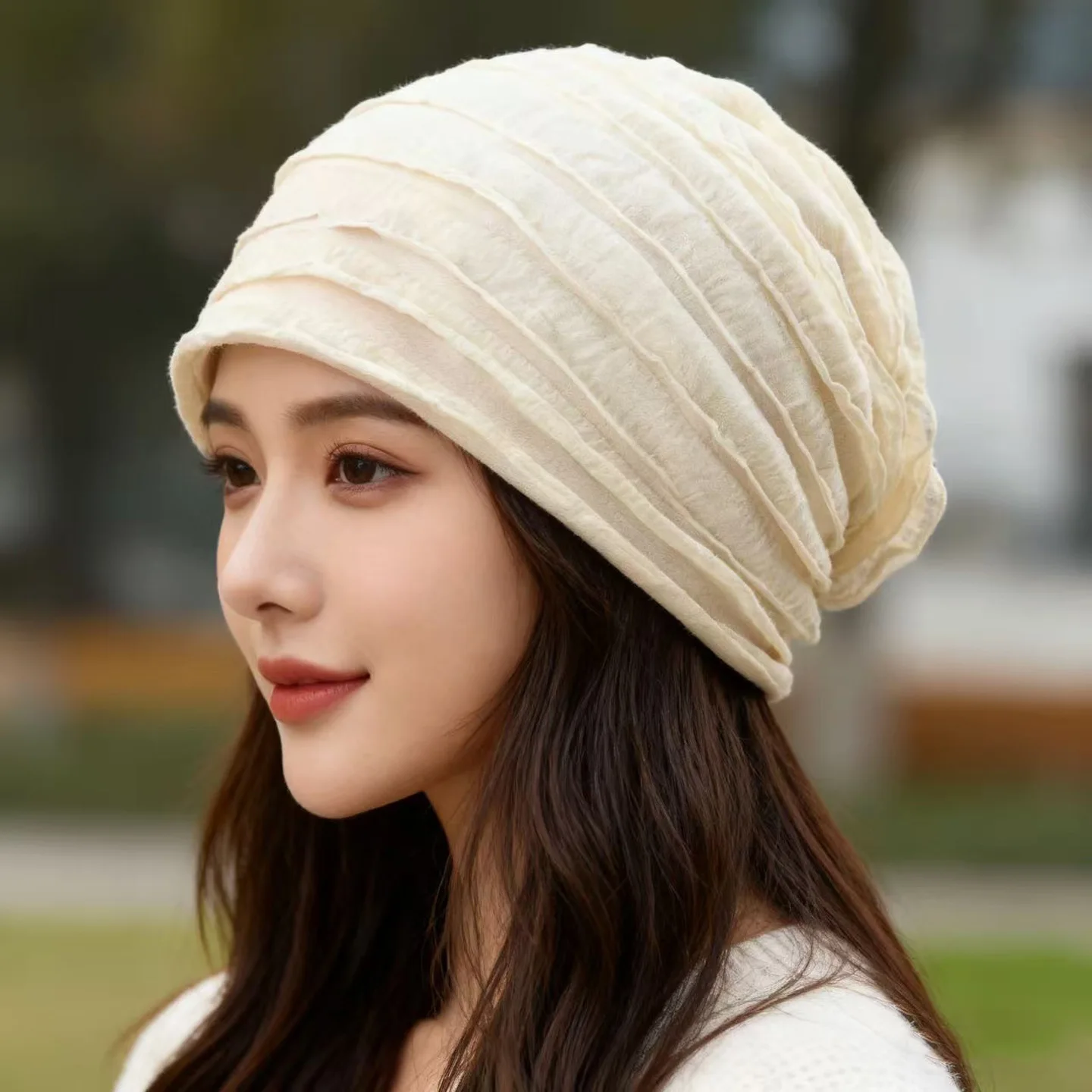 Post-surgery Chemotherapy Women's Hat - Thin Autumn Winter Bald Head Cover For Middle-aged Elderly Air Conditioner Cap