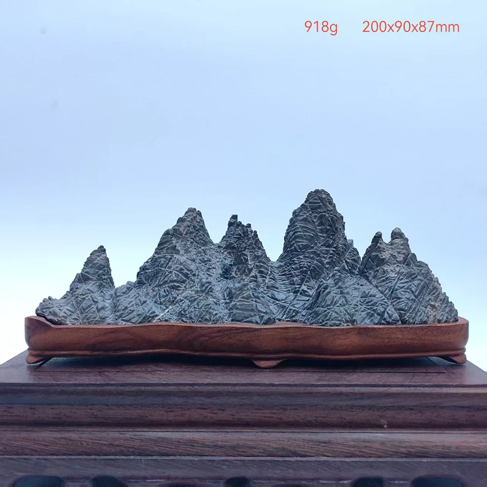 1PC Natural Stone Home Decorations Reiki Rock Collect Black Mountains Office Decoration Minerals Piedras Decorativas Rough Stone